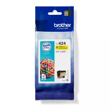 Brother LC424Y original geltona kasetė, 1 vnt.