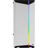 PC korpusas AEROCOLL Bionic Midi Tower baltas – ATX, grūdintas stiklas, 2x3,5 colio vietos, 6x2,5 colio, 297 mm GPU, mėlynas LED