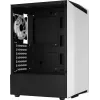 PC korpusas AEROCOLL Bionic Midi Tower baltas – ATX, grūdintas stiklas, 2x3,5 colio vietos, 6x2,5 colio, 297 mm GPU, mėlynas LED