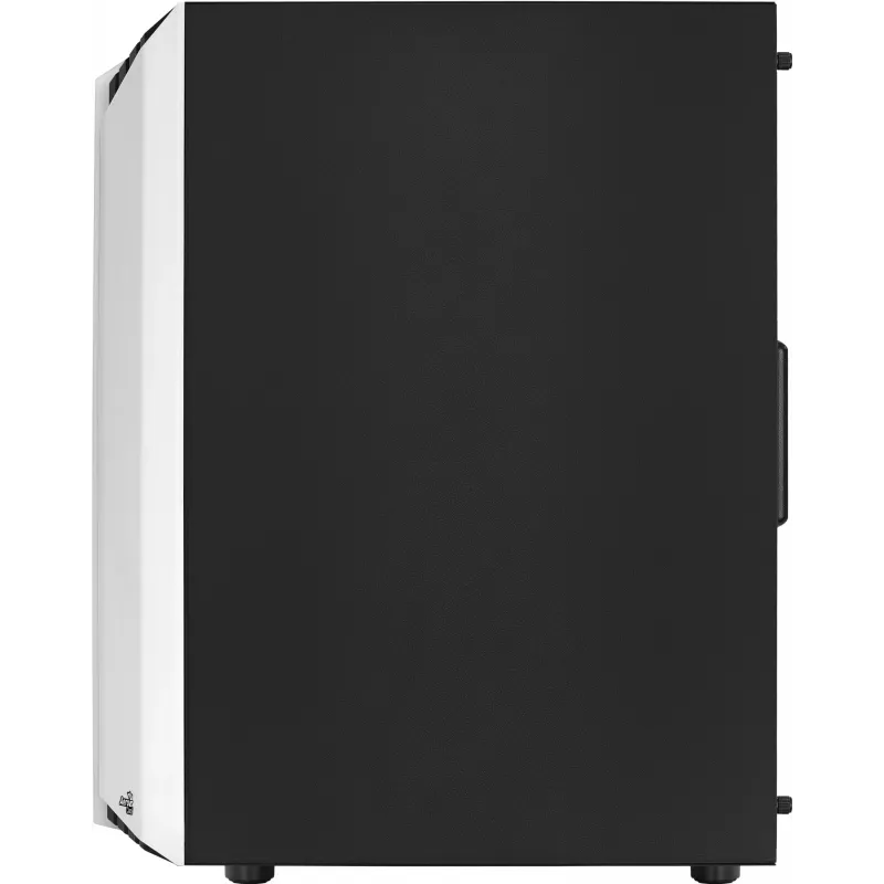 PC korpusas AEROCOLL Bionic Midi Tower baltas – ATX, grūdintas stiklas, 2x3,5 colio vietos, 6x2,5 colio, 297 mm GPU, mėlynas LED