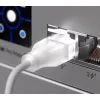 Ethernet jungiamasis laidas UBIQUITI UACC-Cable-Patch-EL 0,3 m Cat6 2,5Gbps PoE++ baltas
