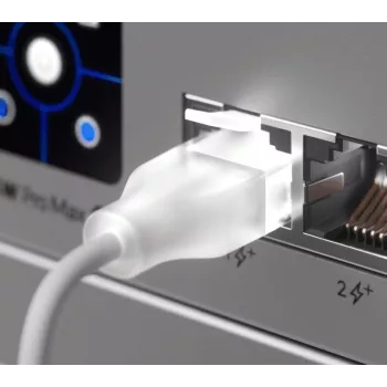 Ethernet jungiamasis laidas UBIQUITI UACC-Cable-Patch-EL 0,3 m Cat6 2,5Gbps PoE++ baltas