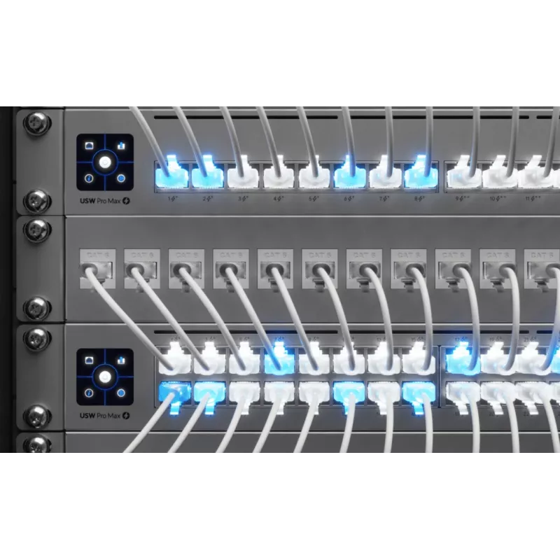 Ethernet jungiamasis laidas UBIQUITI UACC-Cable-Patch-EL 0,3 m Cat6 2,5Gbps PoE++ baltas