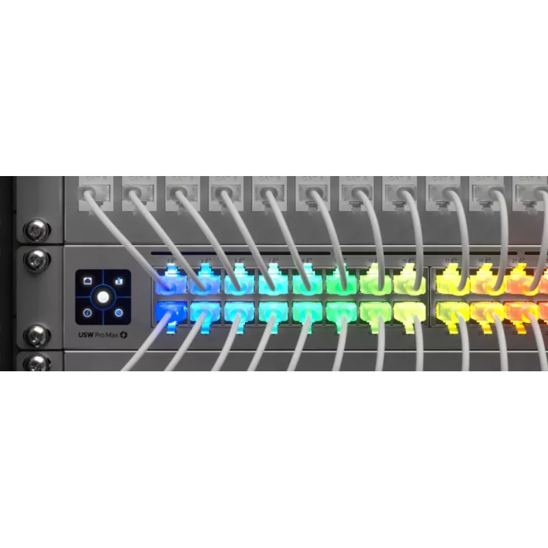 Ethernet jungiamasis laidas UBIQUITI UACC-Cable-Patch-EL 0,3 m Cat6 2,5Gbps PoE++ baltas