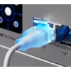 Ethernet jungiamasis laidas UBIQUITI UACC-Cable-Patch-EL 0,3 m Cat6 2,5Gbps PoE++ baltas