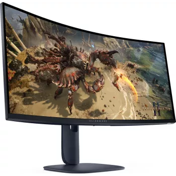 Alienware AW3425DWM 34 inch lenktas VA žaidimų monitorius, 3440 x 1440 WQHD, 180 Hz, juodas