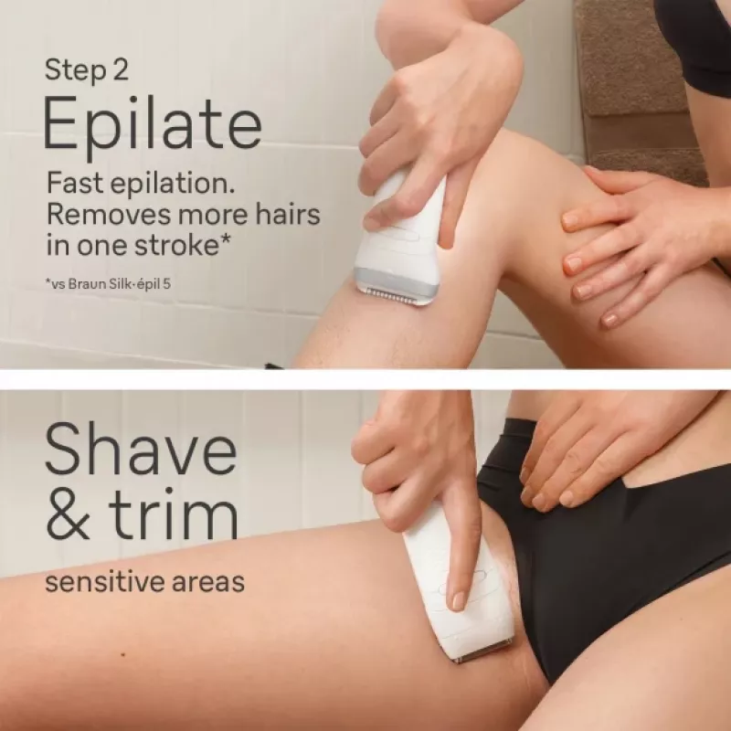 Braun Silk-épil 7 7-081 epiliatorius 40 pincetų Baltas