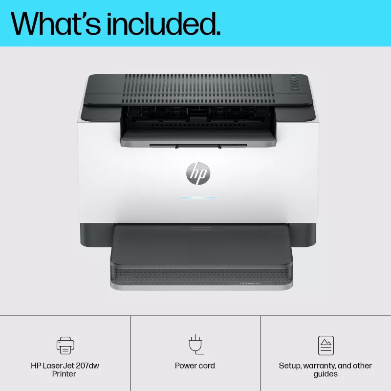 HP LaserJet M207dw spausdintuvas, lazerinis, 600 x 600 DPI, A4, 27 ppm, dvipusis spausdinimas, pilka, balta