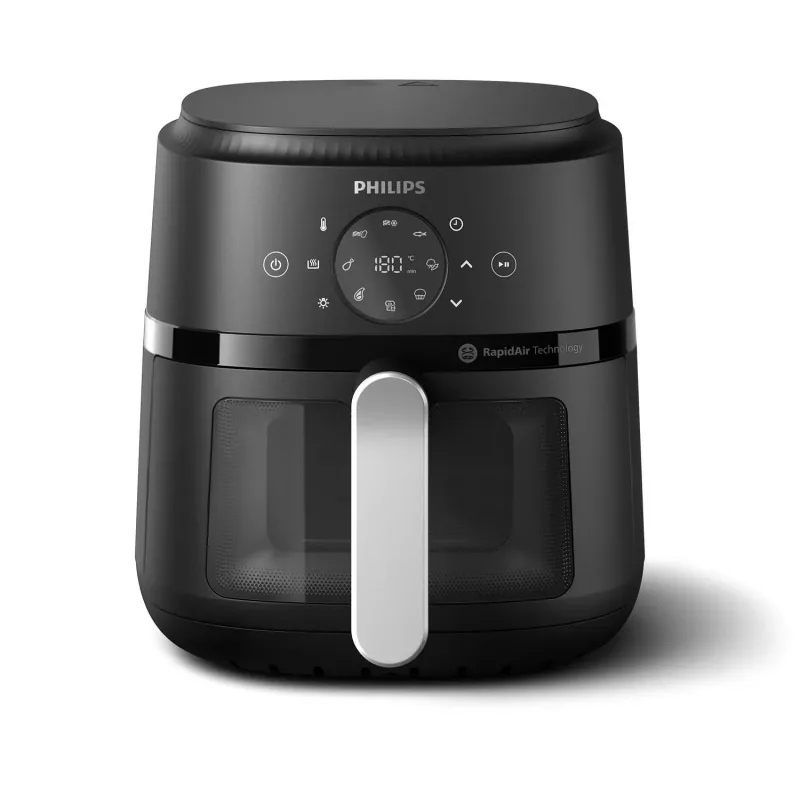 Philips 2000 serijos NA221/00 gruzdintuvė Viena 4,2 L Stalviršinė 1500 W Karšto oro gruzdintuvė Juoda, Sidabrinė