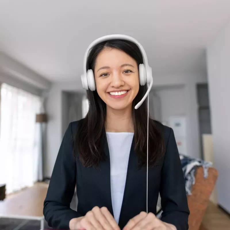 LOGITECH Ausinės H390 – USB-A – Balta
