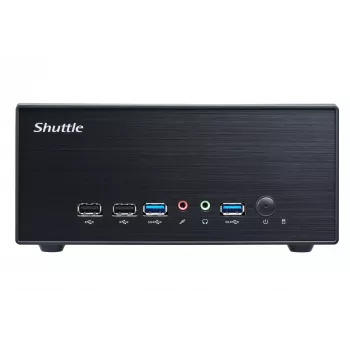 Shuttle XPC slim Barebone XH610G2 - S1700, Intel H610, 1xDP, 2xHDMI, 2 PCIe lizdai (1x 16X ir 1x X1), 2x Intel LAN (1G + 2.5G), 8x USB, 1x 2.5 colio, 3x M.2, 24/7 nepertraukiamas darbas