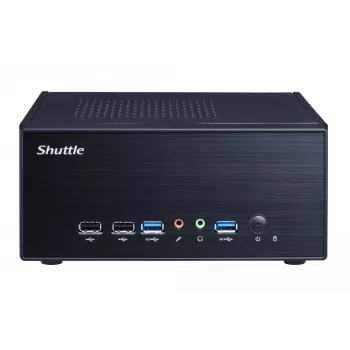Shuttle XPC slim Barebone XH610G2 - S1700, Intel H610, 1xDP, 2xHDMI, 2 PCIe lizdai (1x 16X ir 1x X1), 2x Intel LAN (1G + 2.5G), 8x USB, 1x 2.5 colio, 3x M.2, 24/7 nepertraukiamas darbas