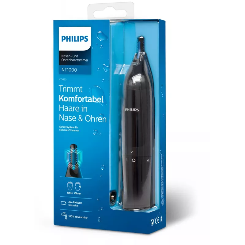 Philips Norelco NOSETRIMMER Series 1000 Nosies plaukų kirpimo aparatas serija 1000 NT1650/16 Nosies ir ausų plaukų kirpimo aparatas