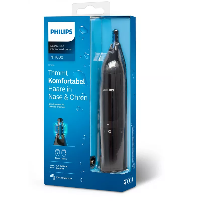 Philips Norelco NOSETRIMMER Series 1000 Nosies plaukų kirpimo aparatas serija 1000 NT1650/16 Nosies ir ausų plaukų kirpimo aparatas