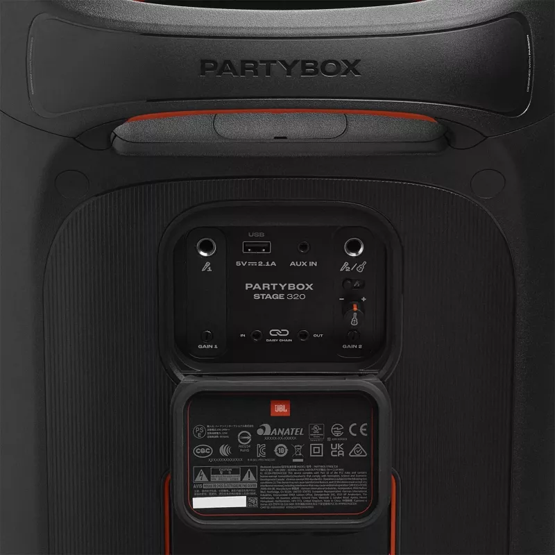 JBL PartyBox STAGE 320 garsiakalbis vakarėliams Juodas 240 W