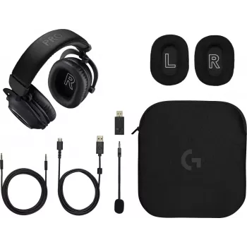 LOGITECH Pro X 2 Lightspeed belaidės ausinės žaidimams - juodos