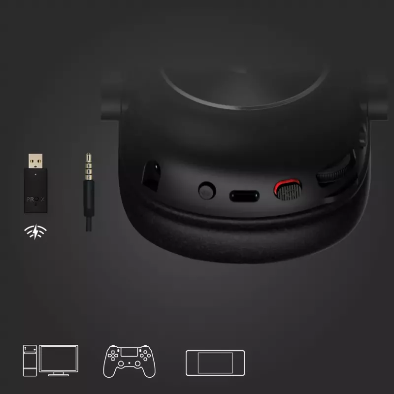 LOGITECH Pro X 2 Lightspeed belaidės ausinės žaidimams - juodos