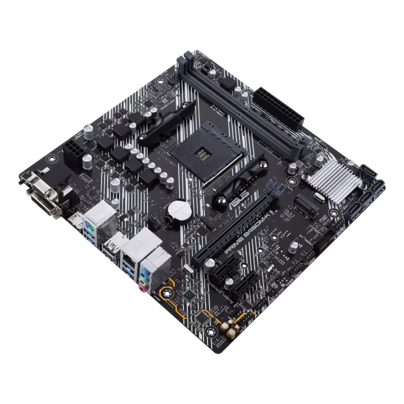 ASUS Prime B450M-K II pagrindinė plokštė AMD B450 Socket AM4 micro ATX