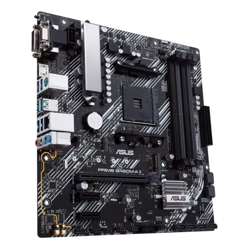 ASUS Prime B450M-K II pagrindinė plokštė AMD B450 Socket AM4 micro ATX