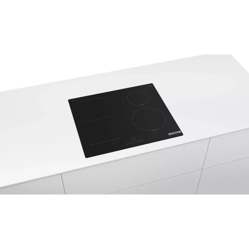 Indukcinė kaitlentė Bosch Serie 4 PWP611BB5E, juoda, įmontuojama, 60 cm, 4 zonos