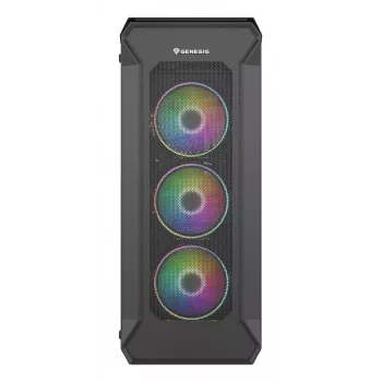 GENESIS Irid 505 ARGB Midi Tower Juodas, Peršviečiamas