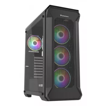 GENESIS Irid 505 ARGB Midi Tower Juodas, Peršviečiamas
