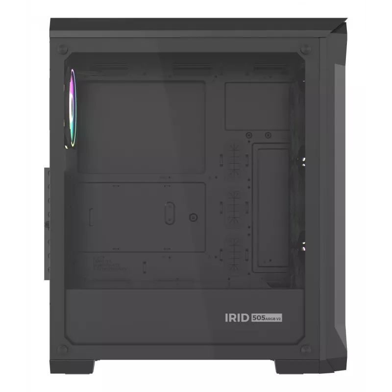 GENESIS Irid 505 ARGB Midi Tower Juodas, Peršviečiamas