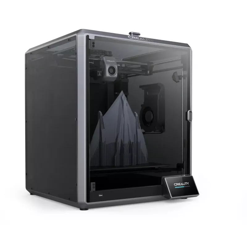 3D spausdintuvas Creality K1 Max – 300×300×300 mm, 0,10–0,35 mm sluoksnis, lietimui jautrus valdymas, juodas