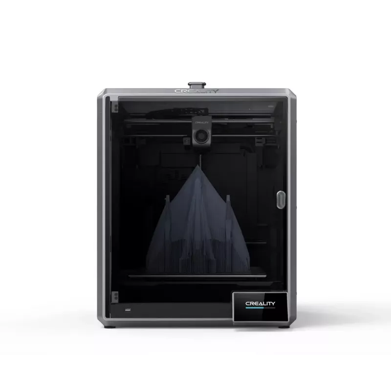3D spausdintuvas Creality K1 Max – 300×300×300 mm, 0,10–0,35 mm sluoksnis, lietimui jautrus valdymas, juodas