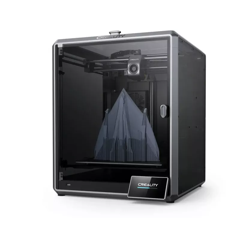 3D spausdintuvas Creality K1 Max – 300×300×300 mm, 0,10–0,35 mm sluoksnis, lietimui jautrus valdymas, juodas