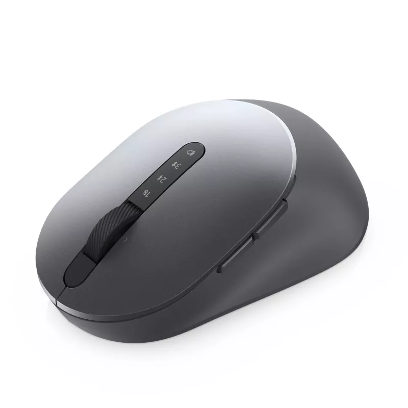 DELL Pro Plus Mouse - MS5320W, Dešinei rankai, Optinis, RF belaidis + Bluetooth, 1600 DPI, Pilka, Titanium