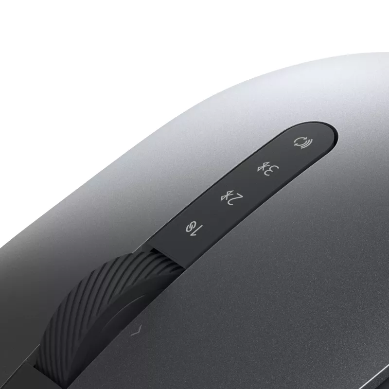 DELL Pro Plus Mouse - MS5320W, Dešinei rankai, Optinis, RF belaidis + Bluetooth, 1600 DPI, Pilka, Titanium