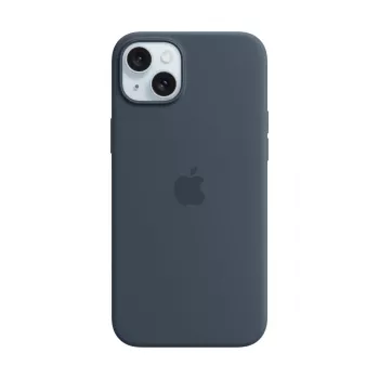 APPLE Silicone Case su MagSafe, iPhone 15 Plus, Storm Blue