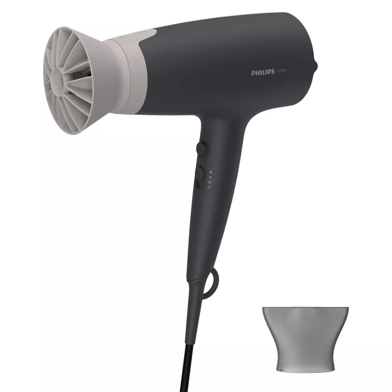 Plaukų džiovintuvas Philips 3000 serija BHD351/10 — 2100 W, joninis, 6 šilumos/6 greičio, šalto oro pūtimas, koncentratoriaus antgalis