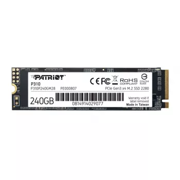 Patriot Memory P310 SSD 240GB (PCI-E 3.0 x4, NVMe 1.3, M.2 2280)