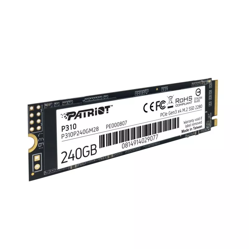 Patriot Memory P310 SSD 240GB (PCI-E 3.0 x4, NVMe 1.3, M.2 2280)