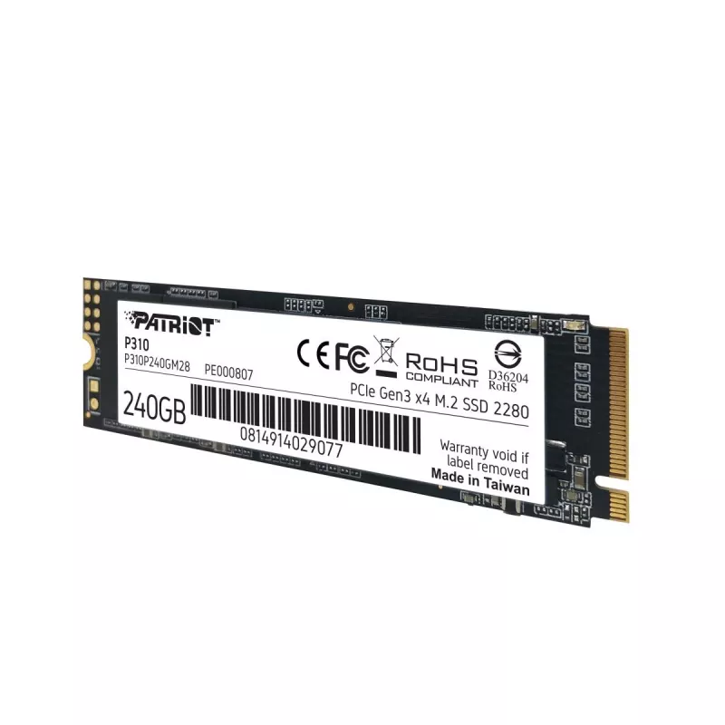 Patriot Memory P310 SSD 240GB (PCI-E 3.0 x4, NVMe 1.3, M.2 2280)
