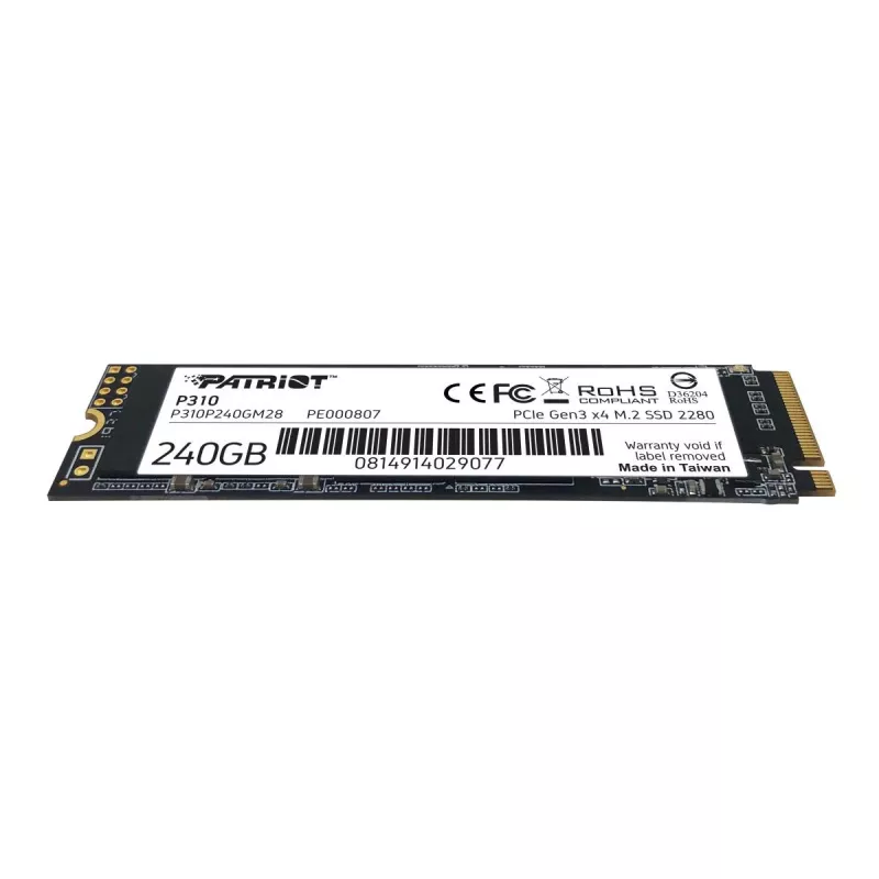 Patriot Memory P310 SSD 240GB (PCI-E 3.0 x4, NVMe 1.3, M.2 2280)