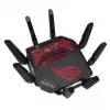ASUS ROG Rapture GT-BE19000 belaidis maršrutizatorius, trijų juostų (2,4 GHz / 5 GHz / 6 GHz), Multi-Gigabit Ethernet, juodas/raudonas