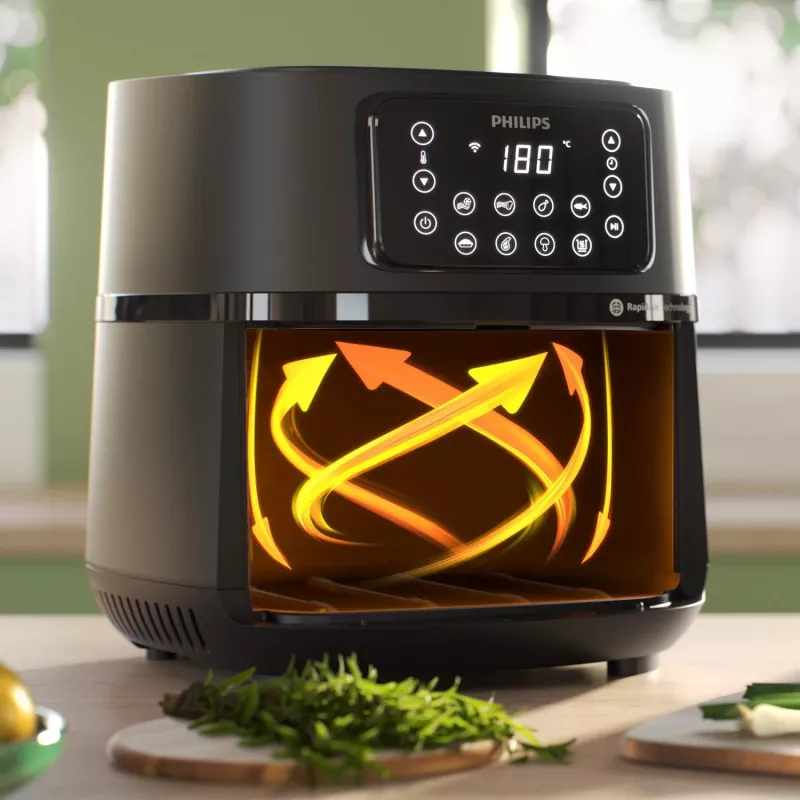 Philips 5000 serijos oro gruzdintuvė Airfryer HD9285/90 XXL Connected, 7,2 L, 1,4 kg, Rapid Air, 40–200 °C