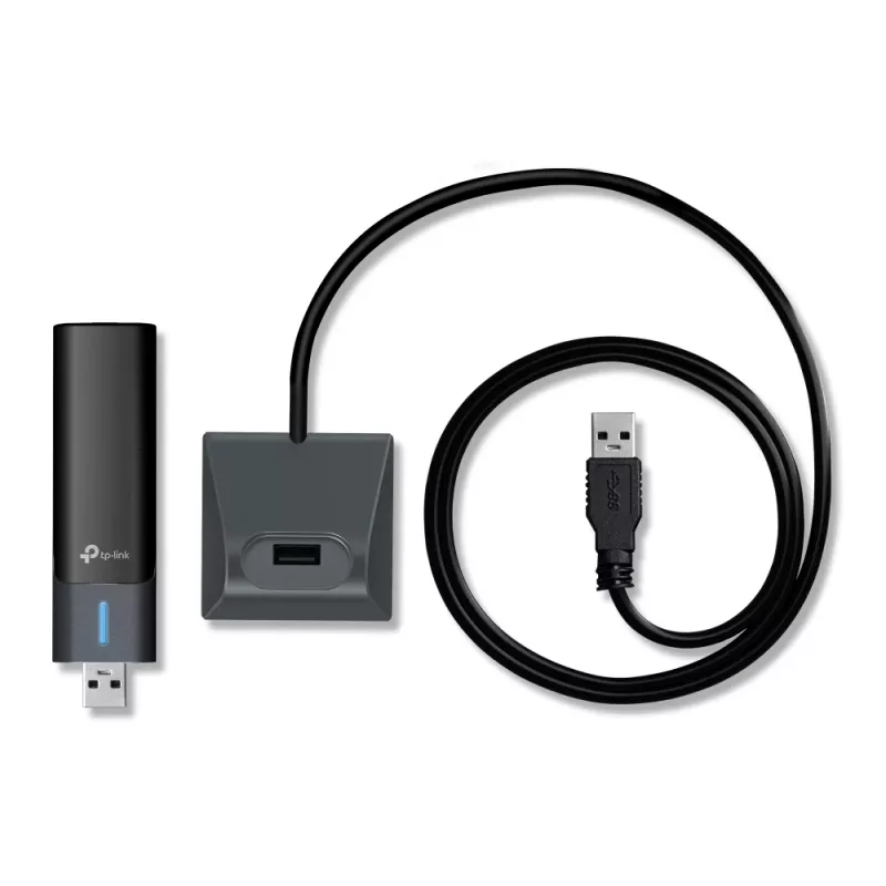 TP-Link Archer AXE5400 belaidis USB adapteris Wi-Fi 6E su aukšto stiprinimo antenomis