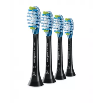 Philips C3 Premium Plaque Defence HX9044/33 4x juodi šepetėlio antgaliai
