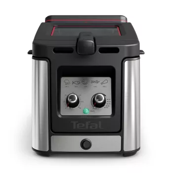 Tefal Clear Duo FR600D vienkartinė gruzdintuvė 0,65 l 2000 W juoda, nerūdijantis plienas
