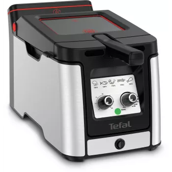 Tefal Clear Duo FR600D vienkartinė gruzdintuvė 0,65 l 2000 W juoda, nerūdijantis plienas
