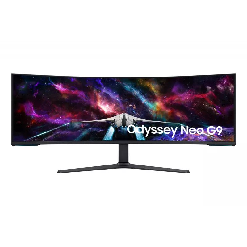 Samsung G95NC kompiuterio monitorius 144,8 cm (57 colių) 7680 x 2160 pikselių Dual UHD LED juodas, baltas