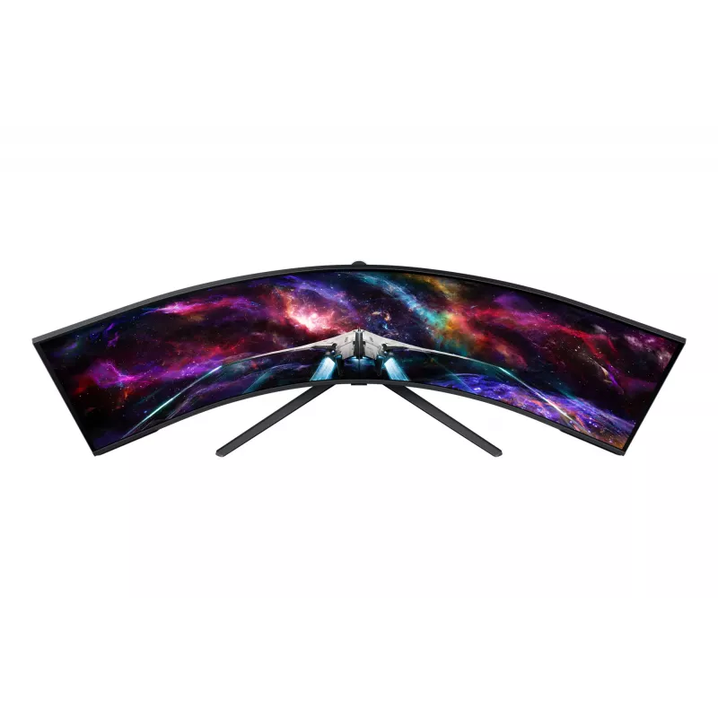 Samsung G95NC kompiuterio monitorius 144,8 cm (57 colių) 7680 x 2160 pikselių Dual UHD LED juodas, baltas