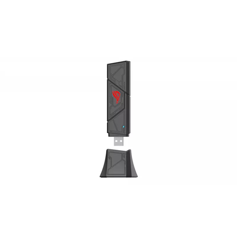 ASUS ROG USB-BE92 WiFi 7 BE6500 triju juostų USB adapteris, WLAN 6500 Mbit/s