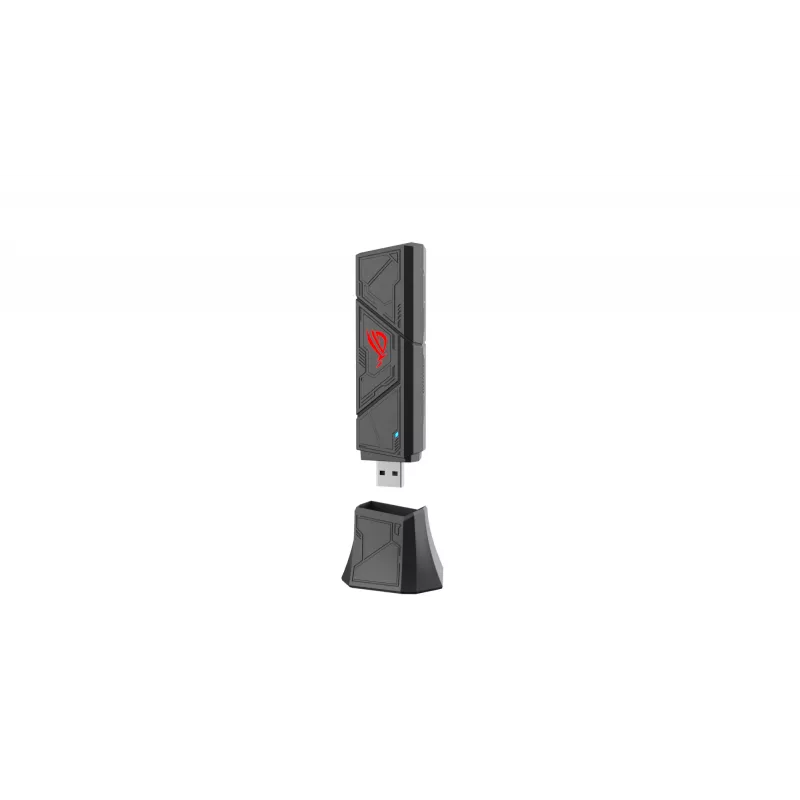 ASUS ROG USB-BE92 WiFi 7 BE6500 triju juostų USB adapteris, WLAN 6500 Mbit/s