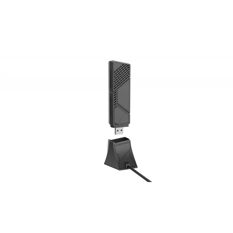 ASUS ROG USB-BE92 WiFi 7 BE6500 triju juostų USB adapteris, WLAN 6500 Mbit/s