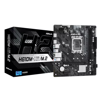 ASRock pagrindinė plokštė H610M-H2/M.2 LGA1700 Intel H610 2x DDR4 2x HDMI 2.1 TMDS suderinama mATX